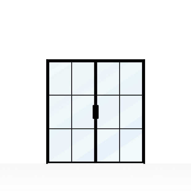 Aura drzwi loft - nasze konstrukcje - drzwi dwuskrzydłowe